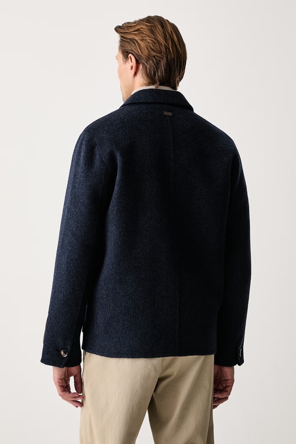 Куртка-сорочка чоловіча з вовною Mos Mosh Warren колір темно-синій фото 3