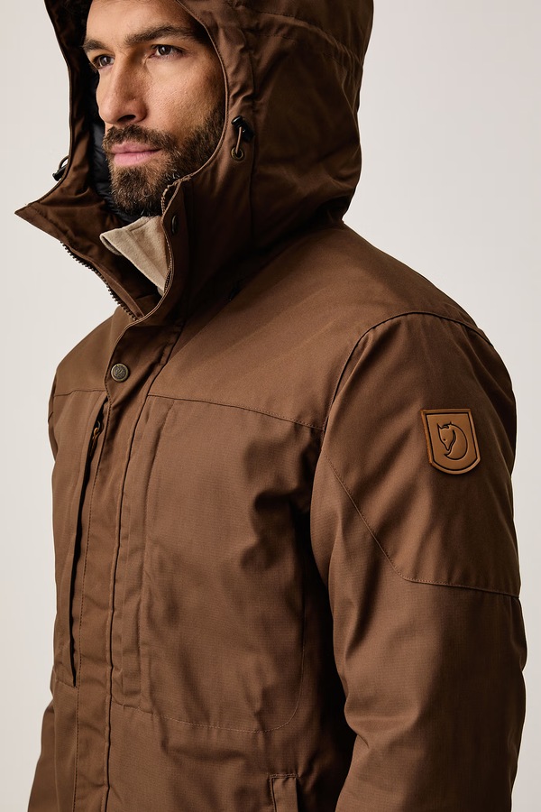 Трекінгова куртка чоловіча Fjallraven SkogsO колір коричневий фото 4