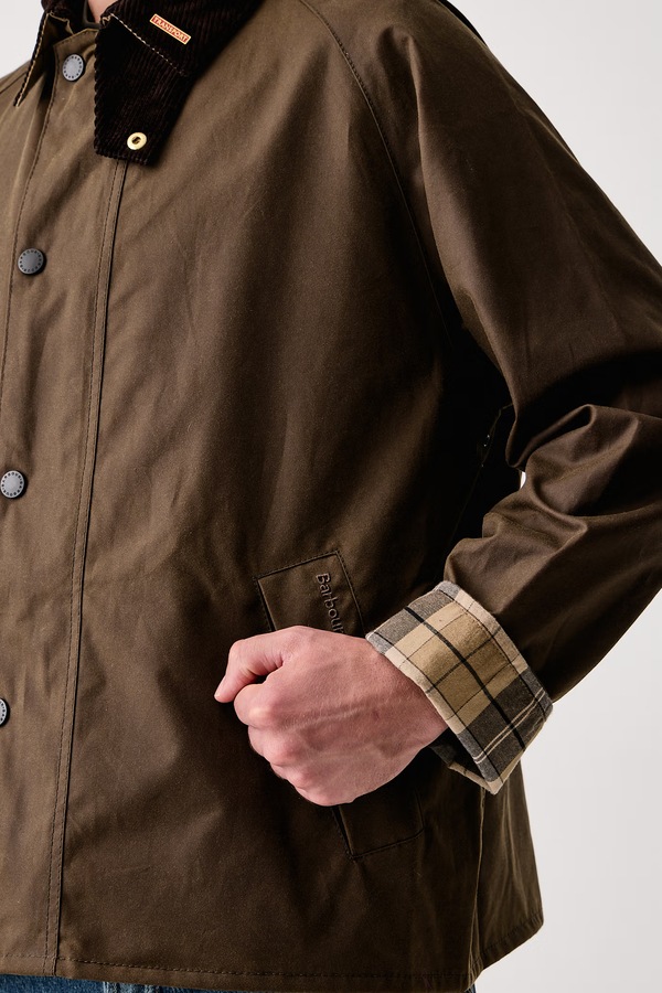 Демісезонна куртка чоловіча Barbour колір коричневий фото 4