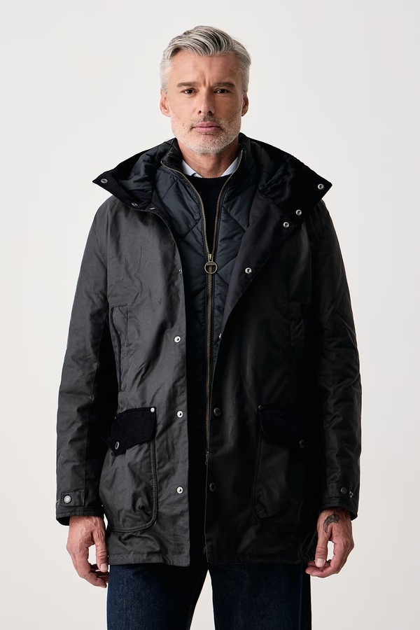 Куртка чоловіча бавовняна Barbour Beaufort колір темно-синій