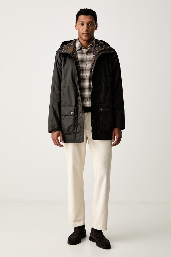 Парка мужская вощеная Barbour Bedale цвет зеленый