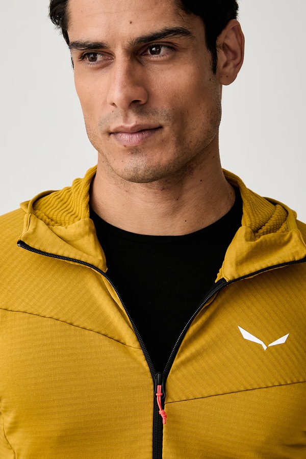 Спортивна кофта чоловіча Salewa PUEZ ALTAVIA колір жовтий фото 4
