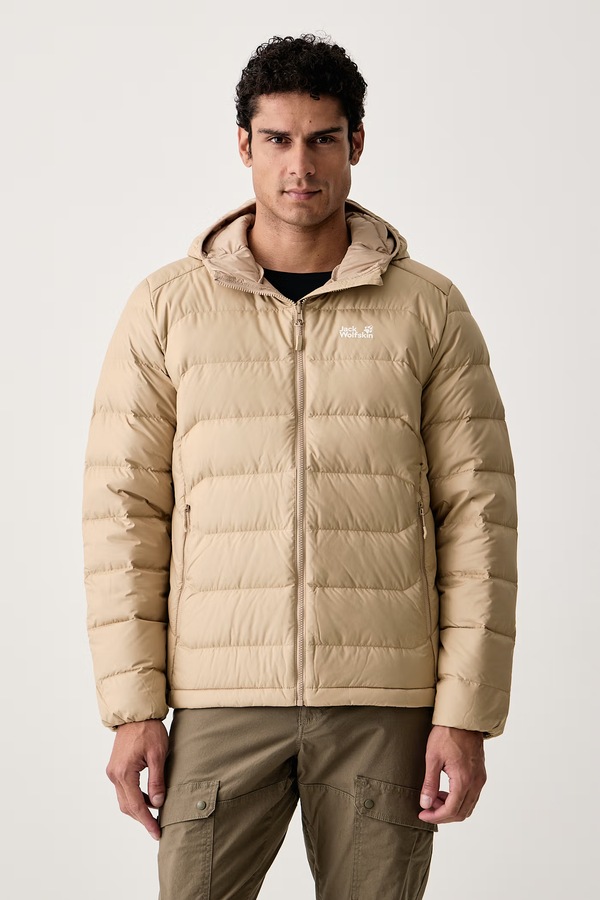 Пухова куртка чоловіча Jack Wolfskin WILD PASS DOWN колір бежевий
