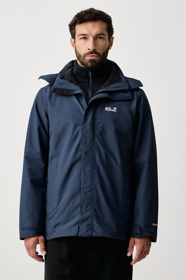 Трекінгова куртка чоловіча Jack Wolfskin PINETRAIL колір темно-синій