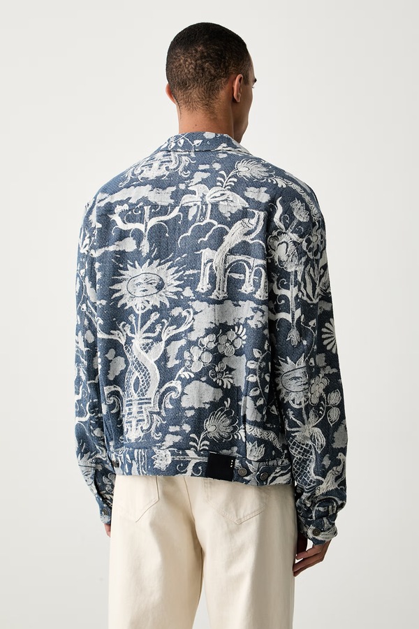 Коротка куртка чоловіча бавовняна Scotch & Soda колір блакитний фото 2