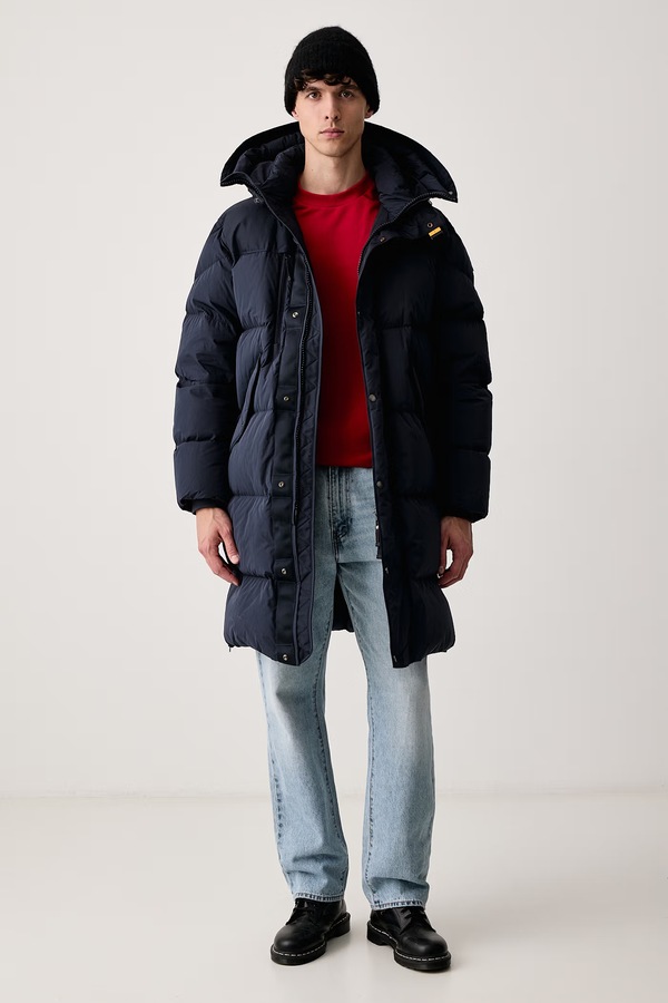 Пухова куртка чоловіча Parajumpers LONG BEAR 2.0 колір темно-синій фото 2