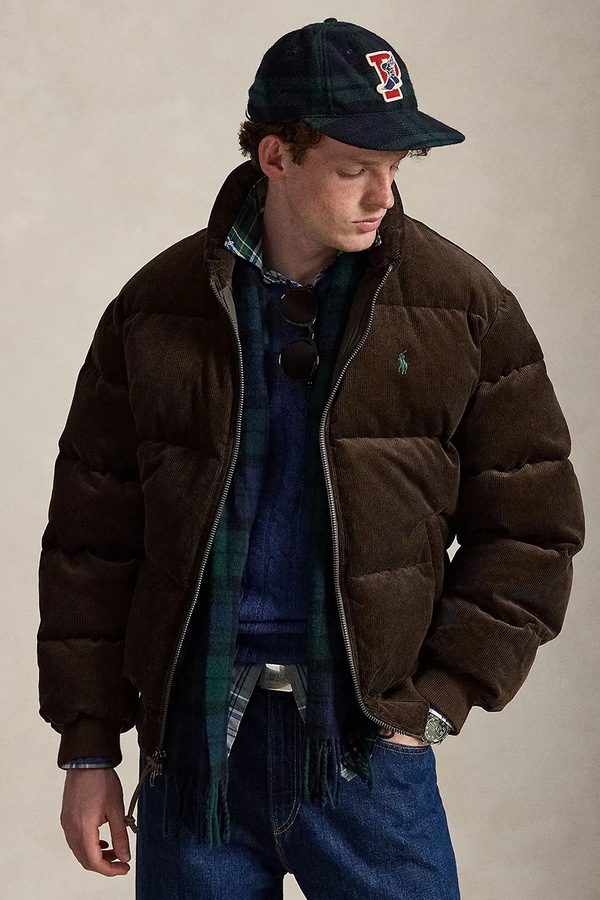 Пухова куртка чоловіча Polo Ralph Lauren колір коричневий