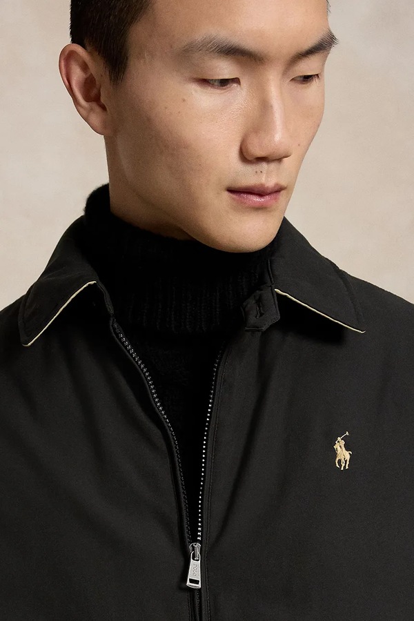 Куртка-бомбер чоловіча Polo Ralph Lauren колір чорний фото 4