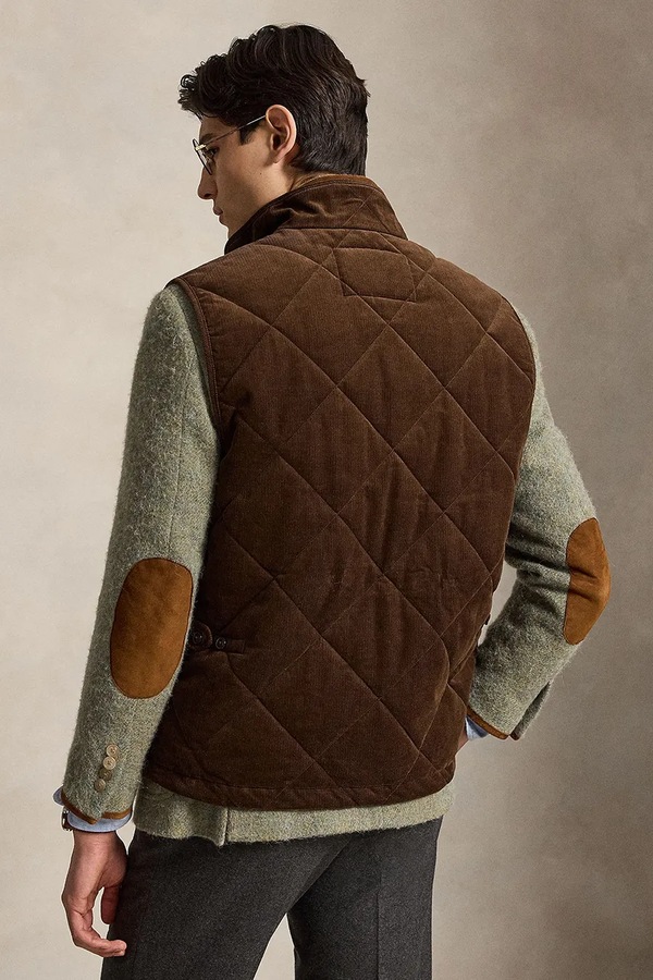 Безрукавка чоловіча Polo Ralph Lauren колір коричневий фото 2