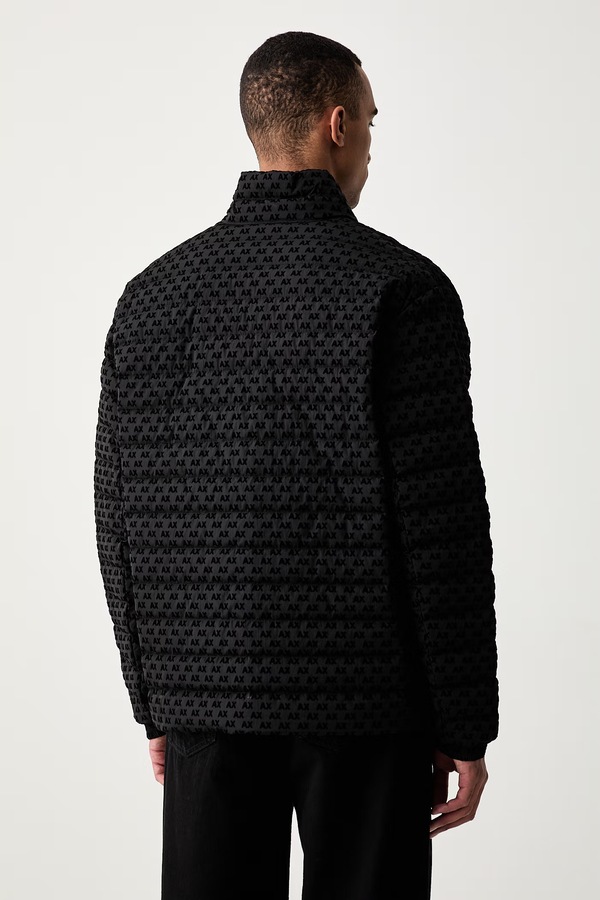 Пухова куртка чоловіча Armani Exchange колір чорний фото 2