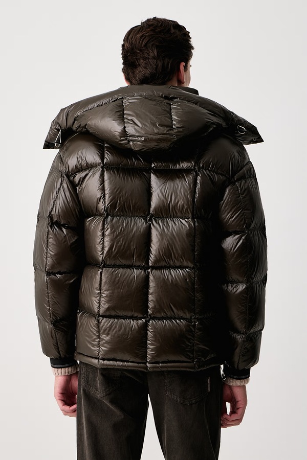 Пухова куртка чоловіча Armani Exchange колір сірий фото 3