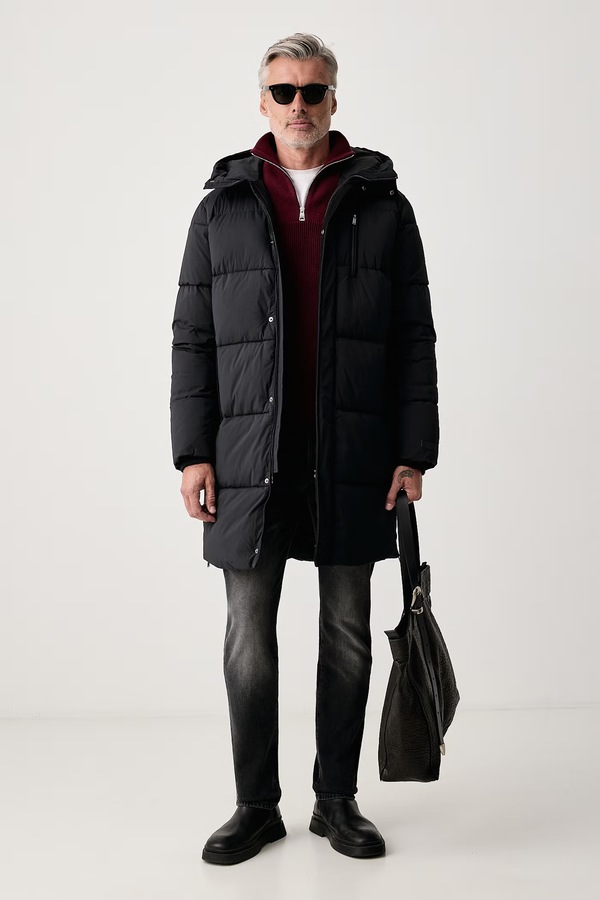 Зимова куртка чоловіча Trussardi колір чорний фото 2
