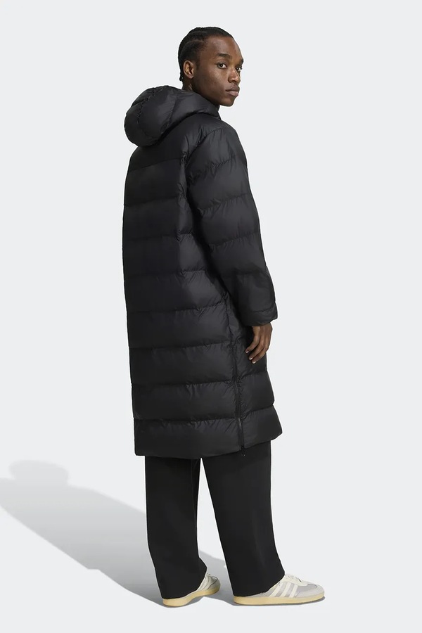 Довга куртка чоловіча adidas Originals Long Regen колір чорний фото 2