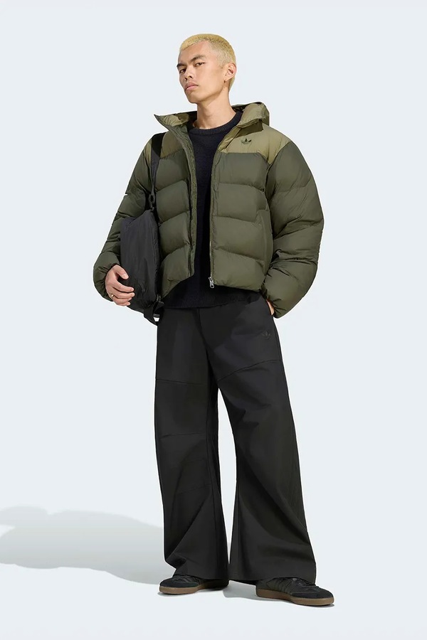 Куртка чоловіча adidas Originals Hooded Regen колір зелений фото 3