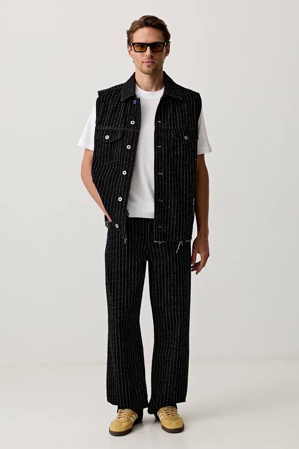 Безрукавка чоловіча джинсова Karl Lagerfeld Jeans колір чорний