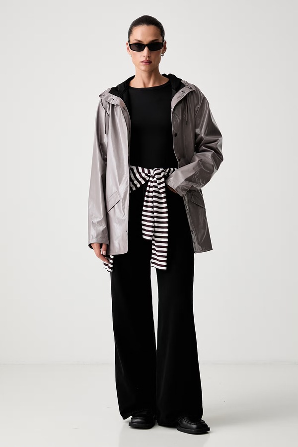 Длинная куртка Rains Jacket W3 цвет коричневый фото 2
