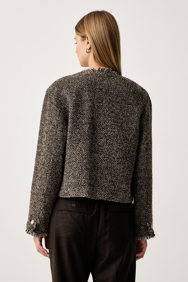 Піджак жіночий з вовною Weekend Max Mara WKDVENTO колір коричневий фото 3