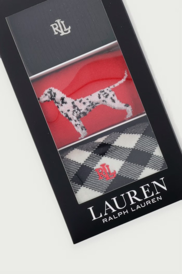 Шкарпетки чоловічі 3 шт. Lauren Ralph Lauren колір чорний фото 3