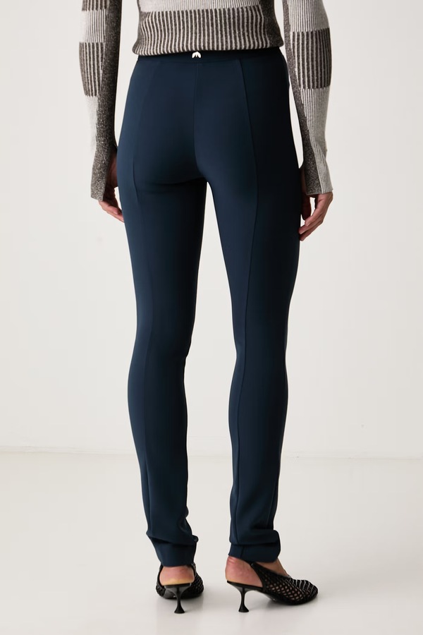 Штани slim fit жіночі Patrizia Pepe колір темно-синій фото 3