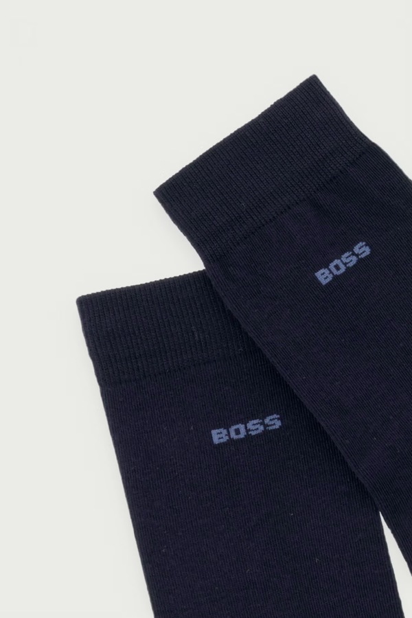 Носки женские с хлопком 3P RS Uni 3 шт. BOSS цвет темно-синий