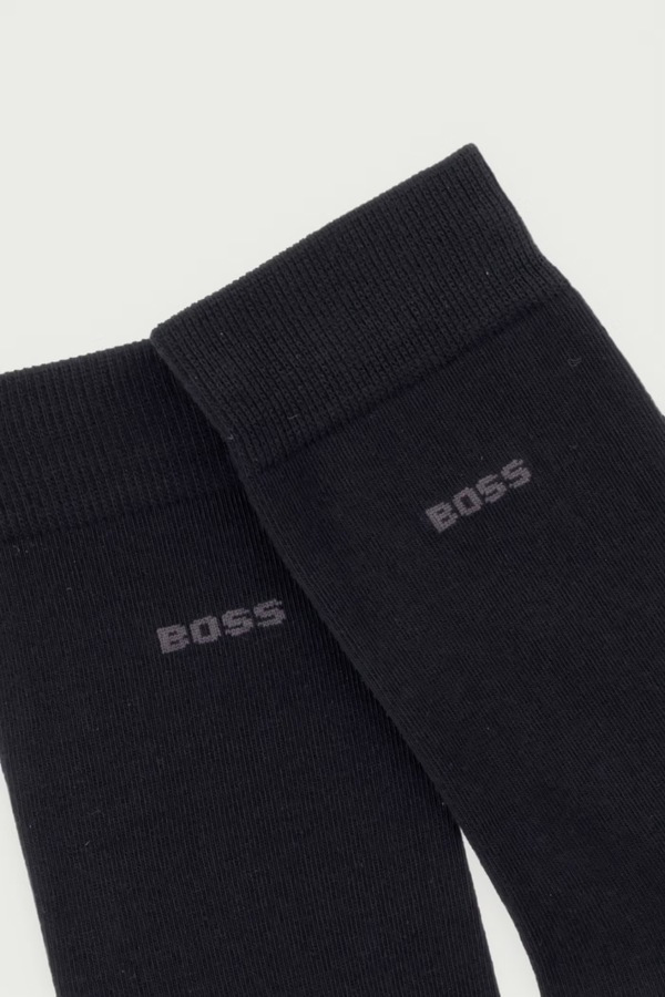 Шкарпетки жіночі з бавовною 3P RS Uni 3 шт. BOSS колір чорний