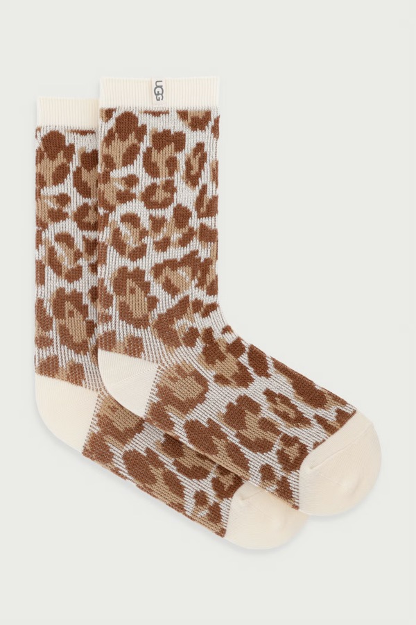Шкарпетки з бавовною UGG GIANNI колір коричневий