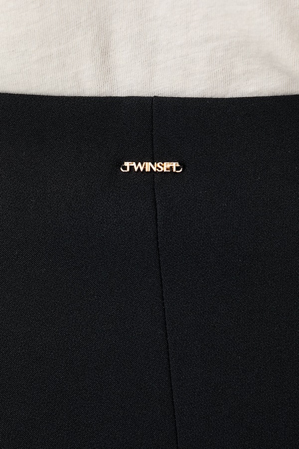 Штани slim fit жіночі Twinset колір чорний фото 4