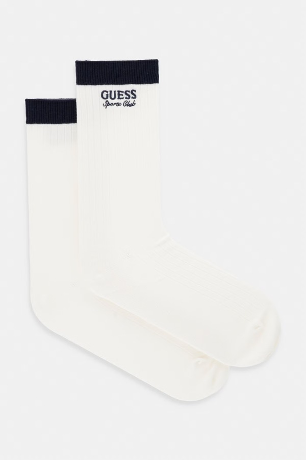 Шкарпетки жіночі з бавовною Guess HOSHI колір бежевий фото 2
