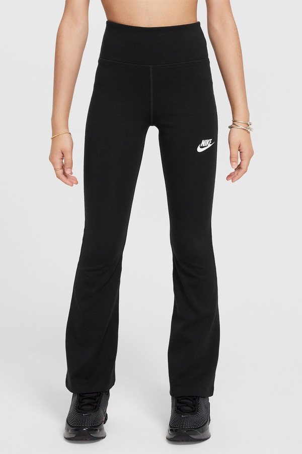 Легінси дитячі з бавовною Nike Sportswear Classic колір чорний фото 2
