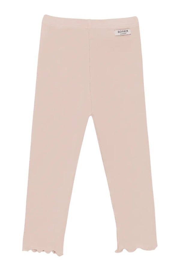 Легінси дитячі бавовняні з еластаном Donsje Joline Leggings колір рожевий
