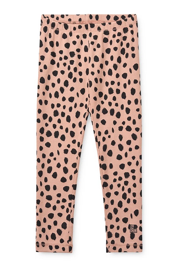 Леггинсы детские Liewood Marien Printed Rib Leggings цвет розовый