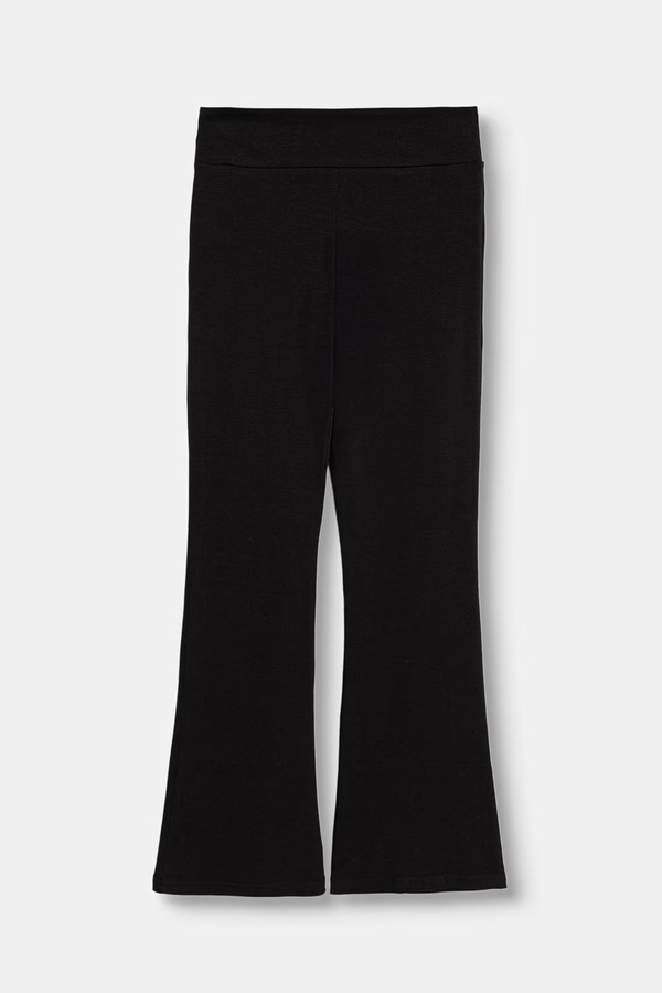 Легінси дитячі з бавовною Puma ESS High-Waist Flared Leggings колір чорний