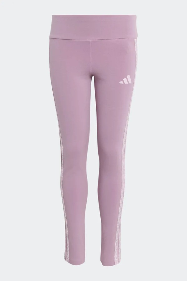 Леггинсы детские хлопковые с эластаном adidas цвет фиолетовый