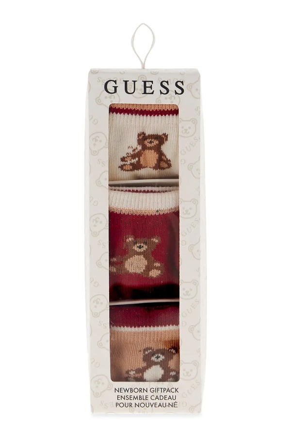Носки для младенцев 3 шт. Guess цвет бежевый фото 2