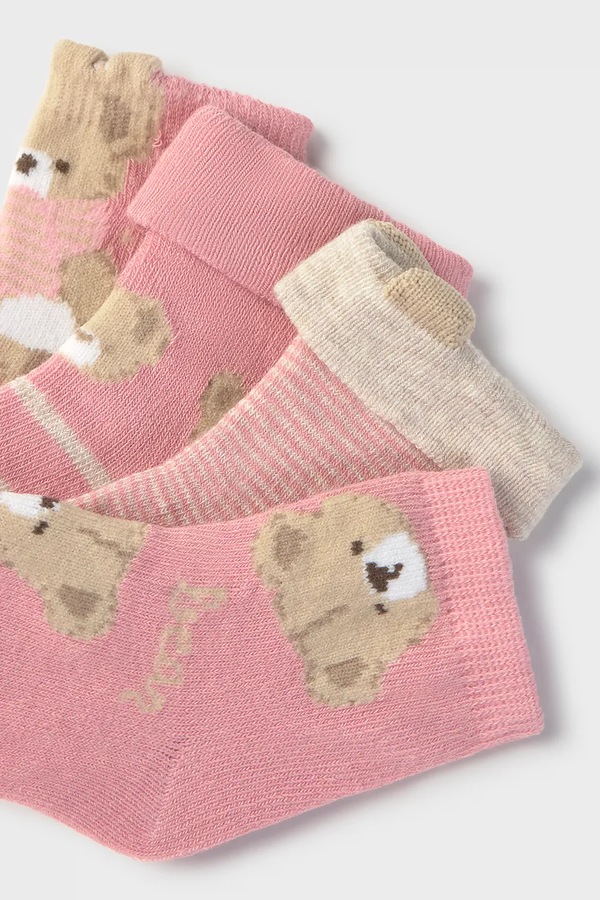 Носки для младенцев 4 шт. Mayoral Newborn цвет розовый