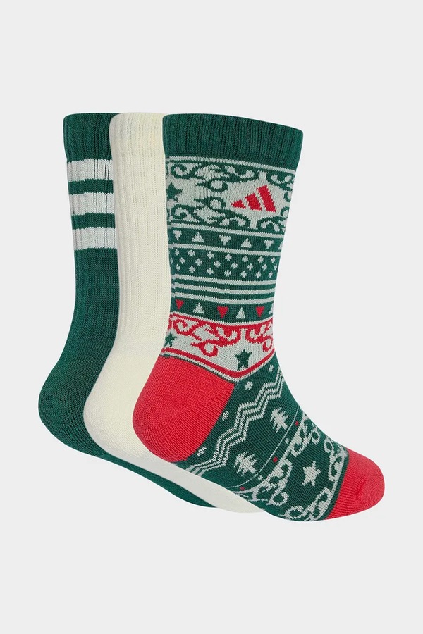 Шкарпетки дитячі 3 шт. adidas Performance колір зелений