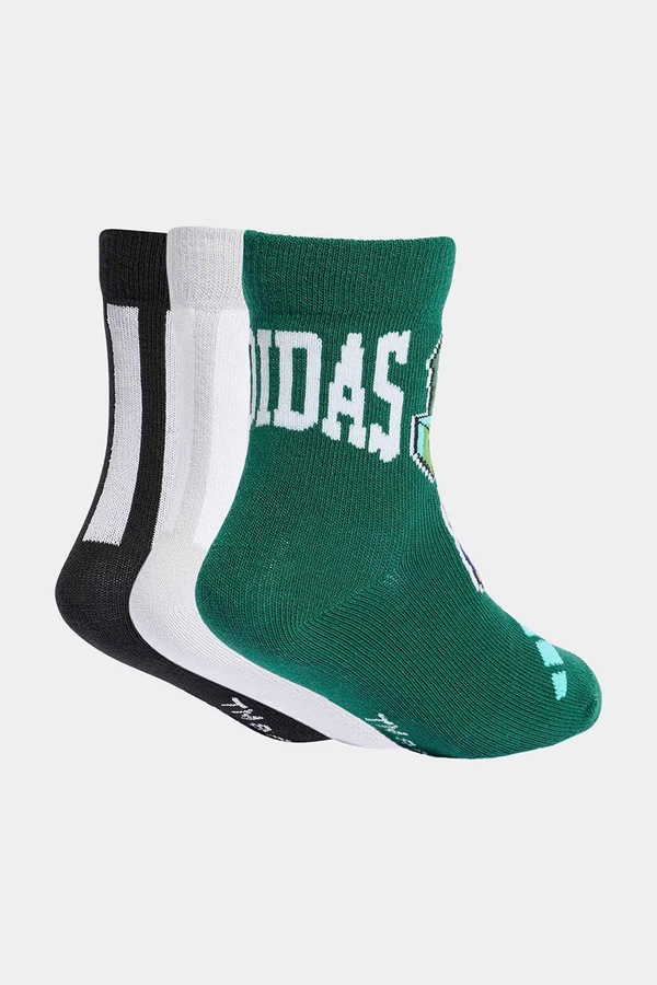 Шкарпетки дитячі MINECRAFT 3 шт. adidas Performance колір зелений