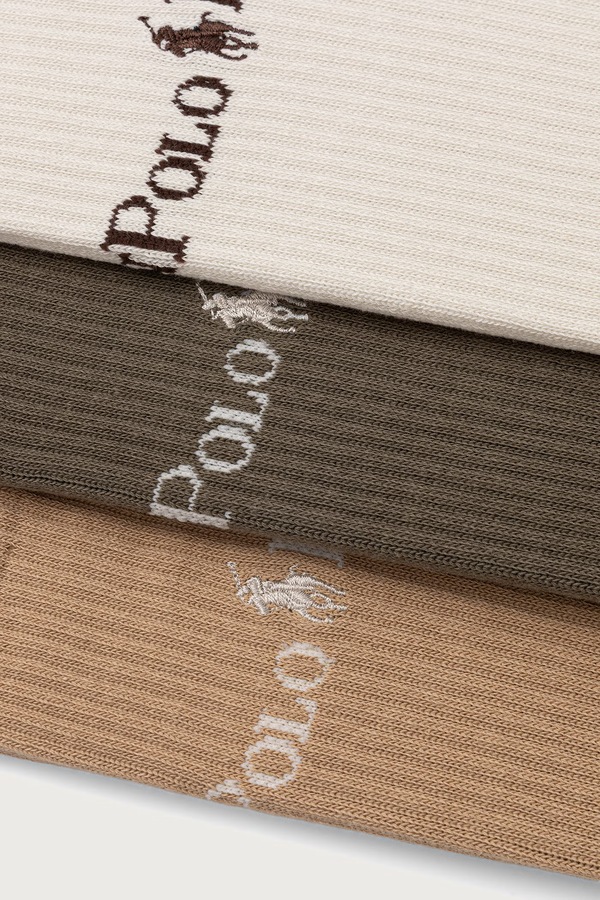 Носки 3 шт. Polo Ralph Lauren цвет зеленый