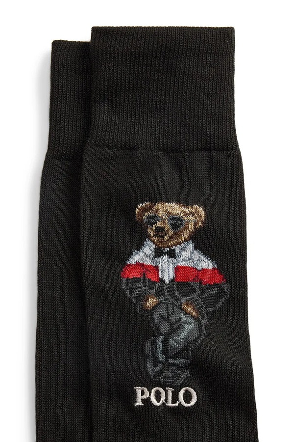 Носки мужские с хлопком 2 шт. Polo Ralph Lauren цвет черный