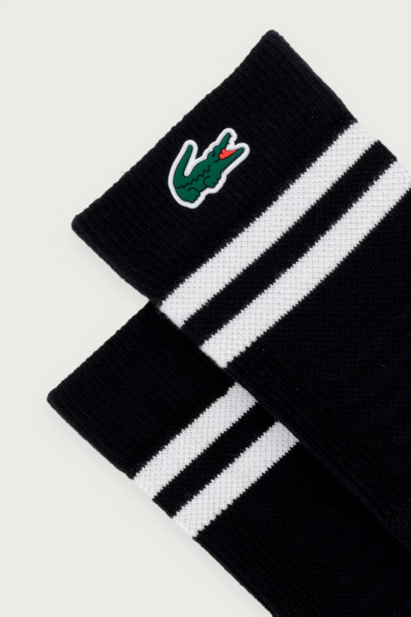 Шкарпетки з бавовною Lacoste колір чорний фото 2