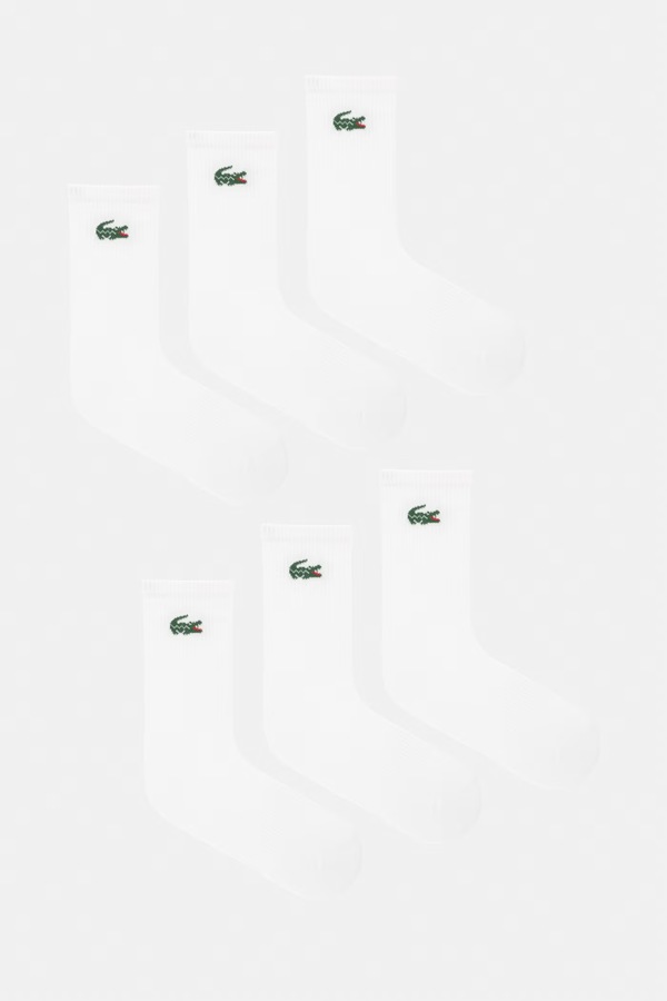 Шкарпетки 6 шт. Lacoste колір білий фото 2
