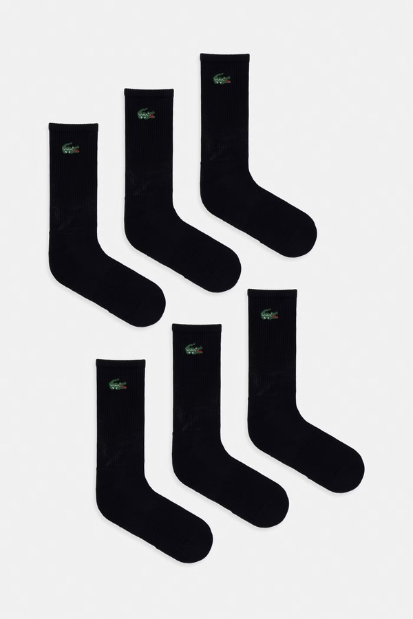 Шкарпетки 6 шт. Lacoste колір чорний фото 2