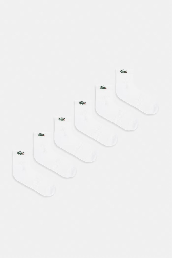 Шкарпетки 6 шт. Lacoste колір білий
