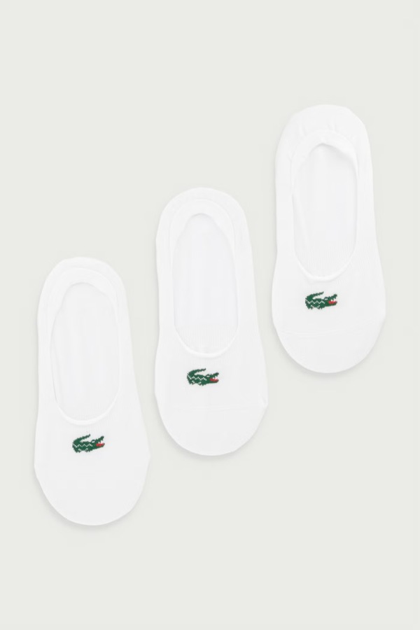 Шкарпетки до щиколотки 3 шт. Lacoste колір білий фото 2