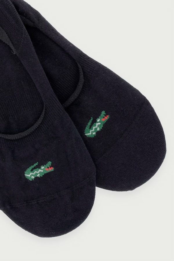 Шкарпетки до щиколотки 3 шт. Lacoste колір чорний