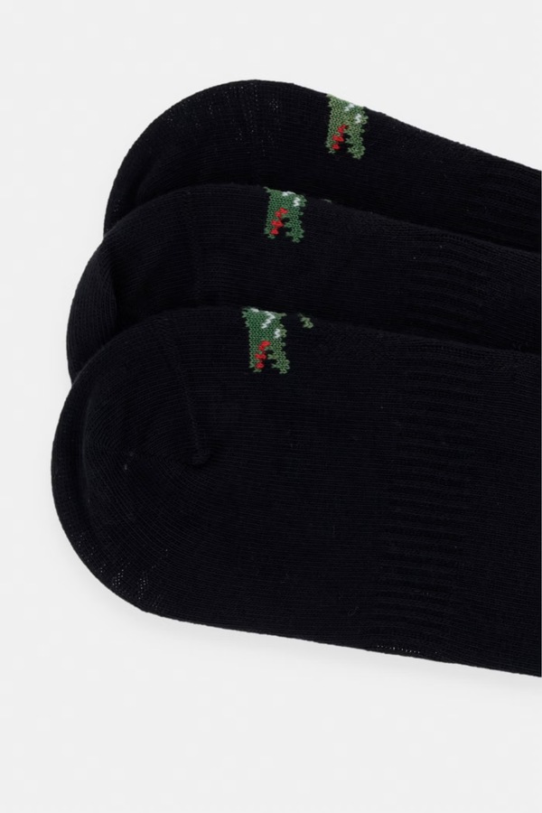 Шкарпетки 3 шт. Lacoste колір чорний