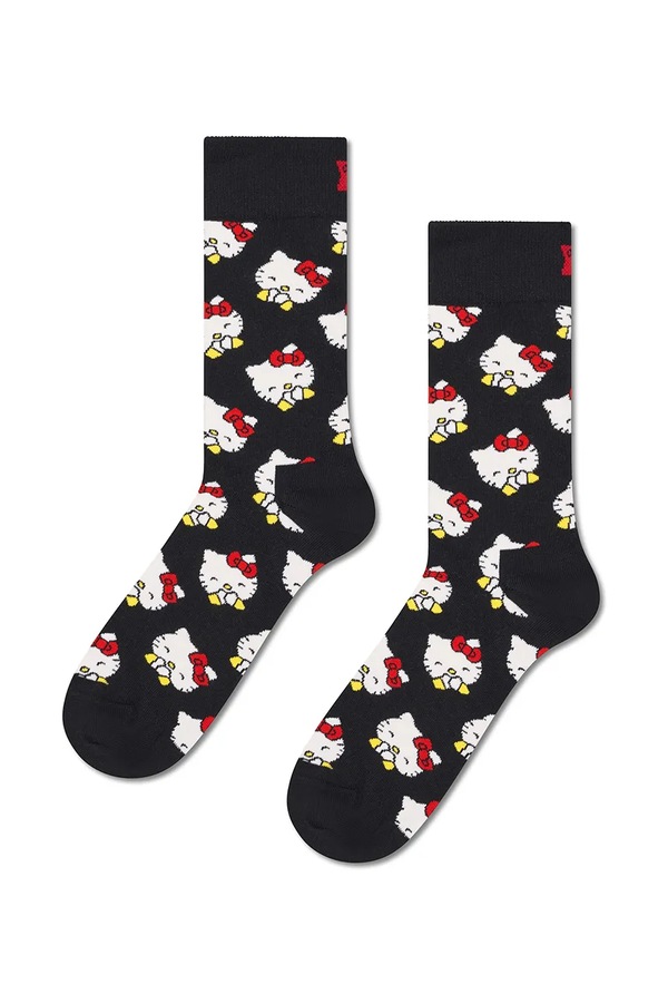 Шкарпетки з бавовною x HELLO KITTY 3 шт. Happy Socks колір барвистий