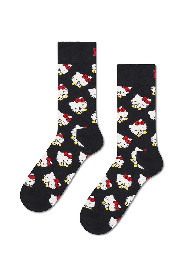 Шкарпетки з бавовною x HELLO KITTY 6 шт. Happy Socks колір барвистий фото 2