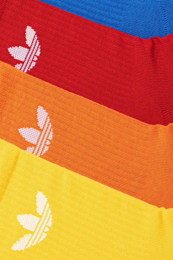 Шкарпетки з бавовною 10 шт. adidas Originals колір барвистий