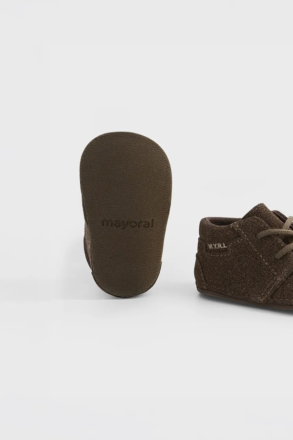 Полуботинки для младенцев Mayoral Newborn цвет коричневый фото 2